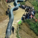 Imagen para el artículo titulado Hace un fotomontaje culpando a un “dragón gigante” por un terremoto en China. Lo arrestan